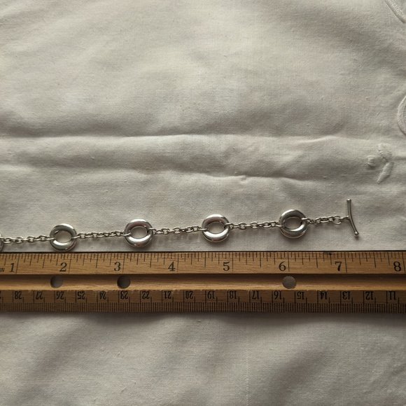 Tiffany & Co. Elsa Peretti Sevillana Sterling Silver Toggle Bracelet - Picture 5 of 5